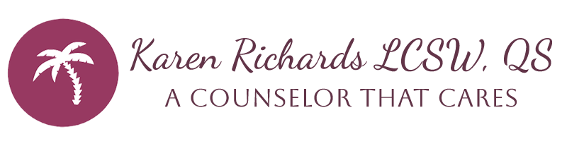 logo-karen-richards-horz-2023 logo karen richards psychotherapist tallahassee